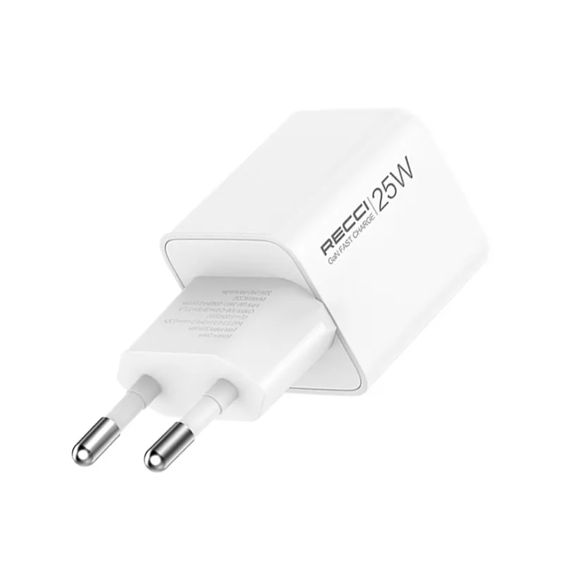 Recci 25W EU GaN Adapter with Type-C to Type-C Charging Cable (RC106E) Official - Price in Bangladesh