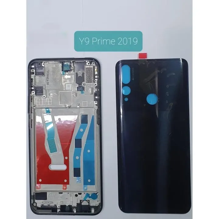 Huawei Y9 Prime 2019 Complete Housing Origenal Casing Body Back Glass Middle Lcd Frame Rear Battery Door Cover Replacement - Price in Bangladesh