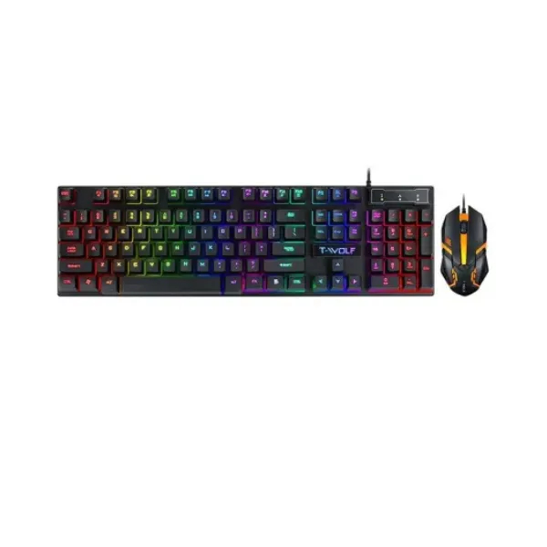 T-Wolf TF-200 Wired Gaming Keyboard Mouse Combo - Price in Bangladesh