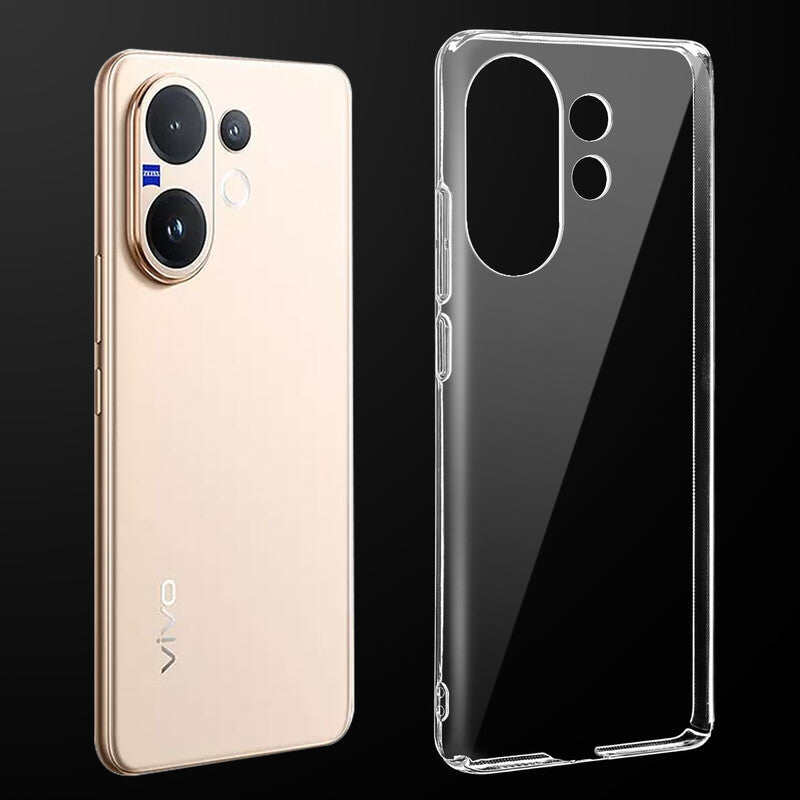 Vivo Anti Yellow Clear Back Cover Case for Vivo V60 5G 163MM With Full Camera Protection Case & Cover Price in Bangladesh - Mobile.com.bd