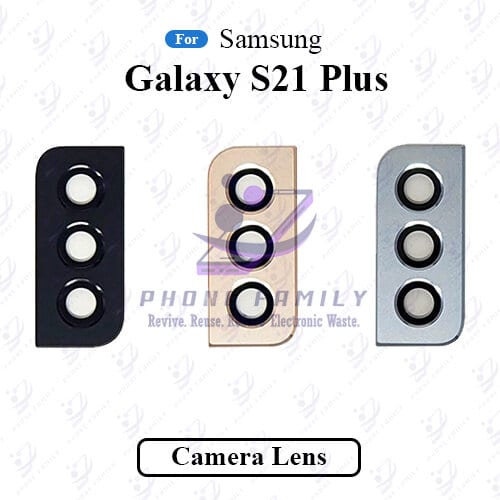 For Samsung Galaxy S21 Plus Camera Main Glass Lens With Frame Replacement Part (Not Tempered Camera Glass Protector) - Price in Bangladesh