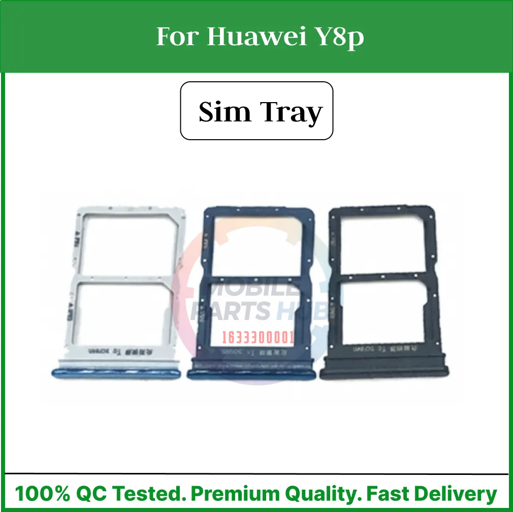 Huawei Y8p Nano Sim Card Tray Holder Sim Adaptor With Free Sim Ejector Pin Replacement Part - Price in Bangladesh