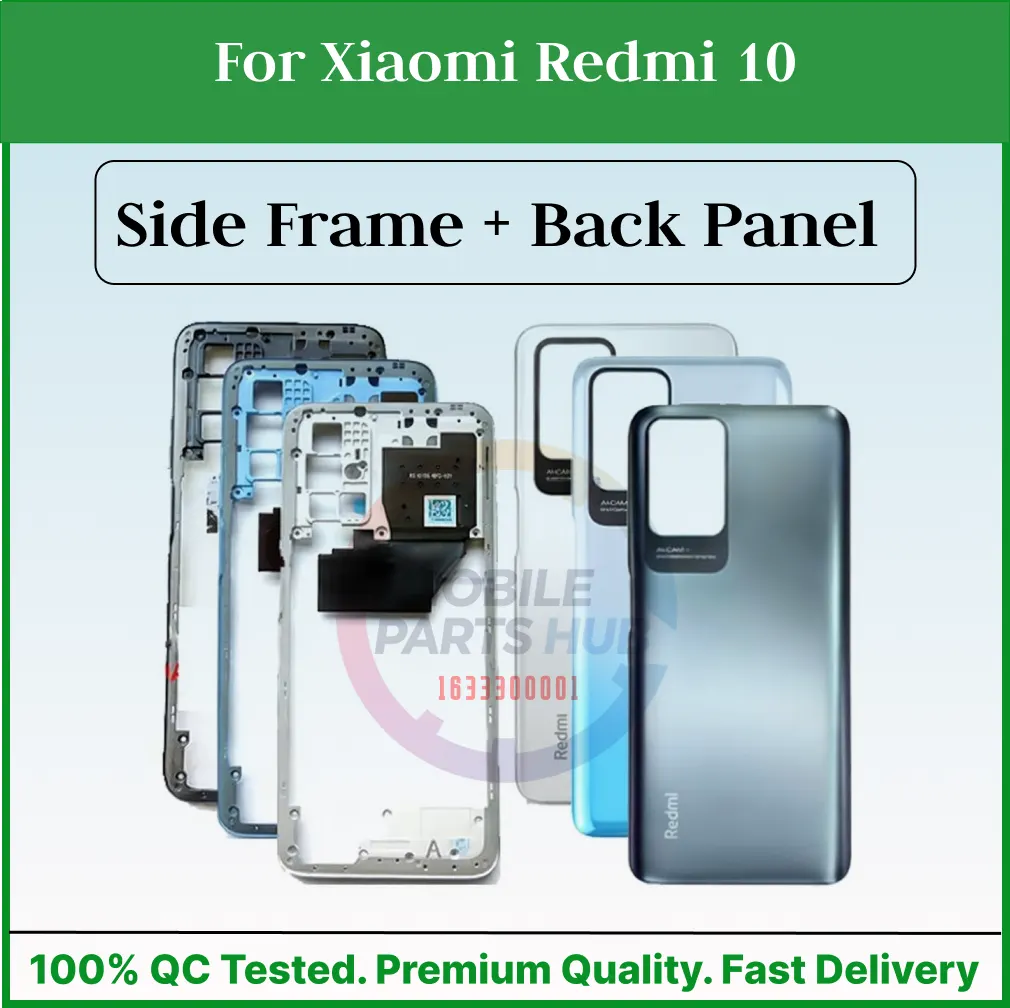For Xiaomi Redmi 10 Full Body Housing ( Side Frame + Back Panel Without Camera Glass ) - Price in Bangladesh