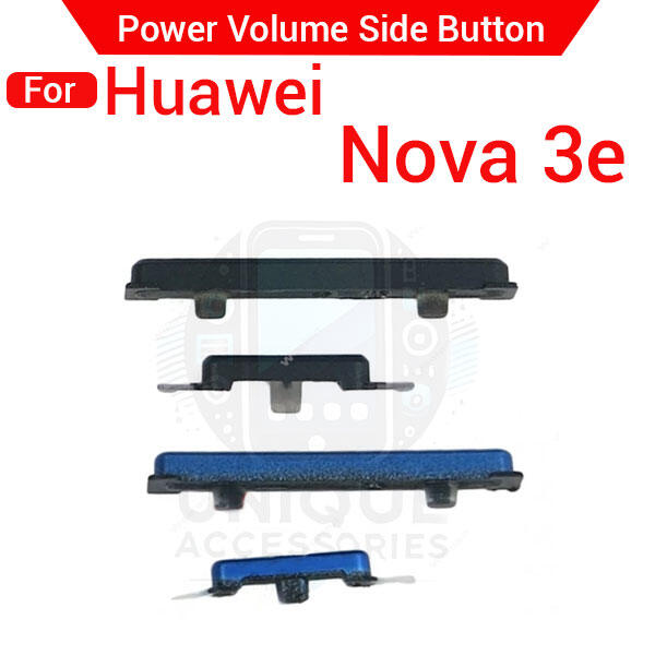 Compatible with Huawei Nova 3e External Side Buttons Power On Off + Volume Control Button Outside Side Keys - Price in Bangladesh