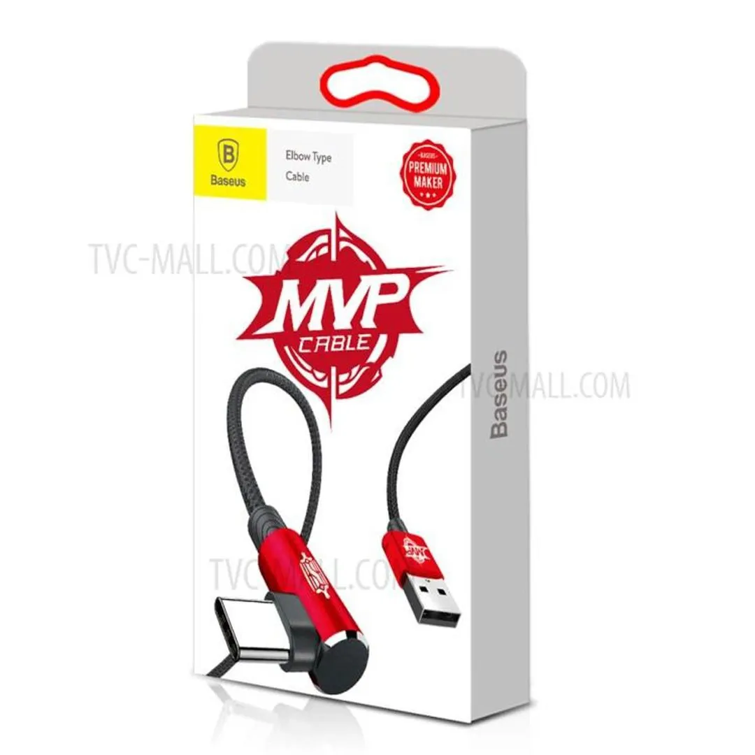 BASEUS MVP Elbow 1.5A MAX USB Type-C Data Sync Charge Cable 2m - Price in Bangladesh