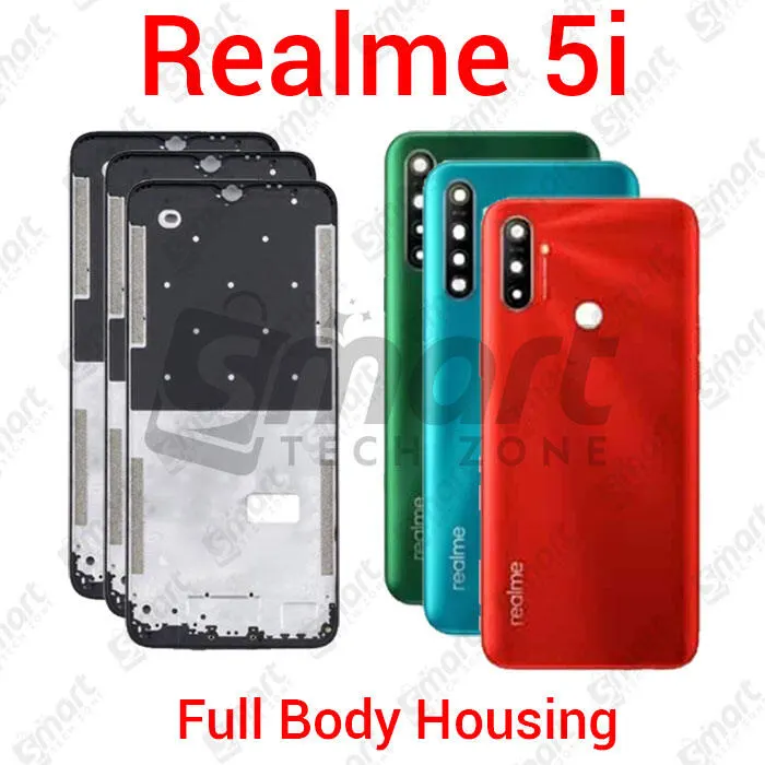 For Realme 5i RMX2030 Full Body Housing (Side Frame + Back Panel Housing + Camera Glass Back shell) Replacement Spare Parts - Price in Bangladesh