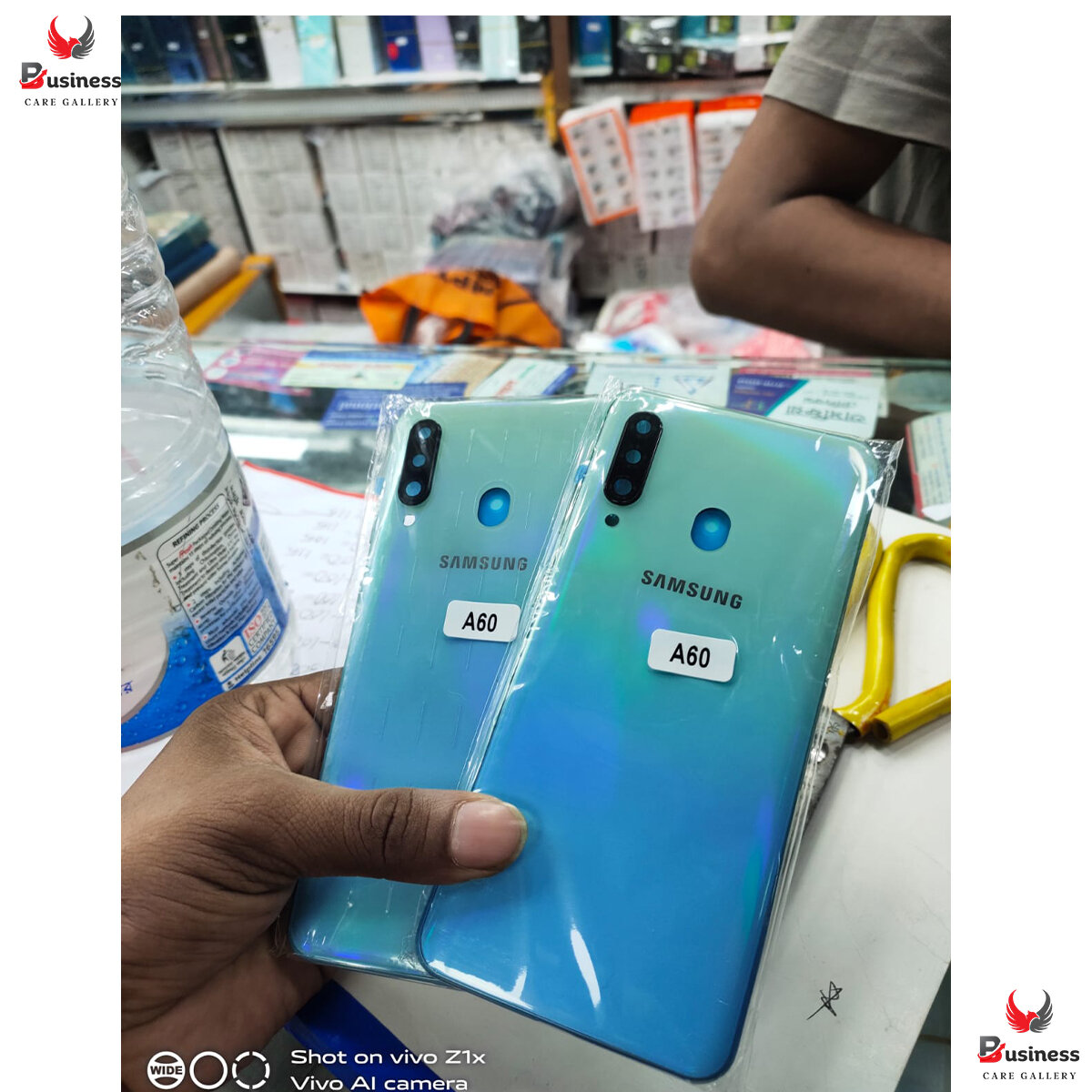 Replacement Backshell Panel + midel frame for Samsung Galaxy A60 Battery Back Door Back panel - Price in Bangladesh