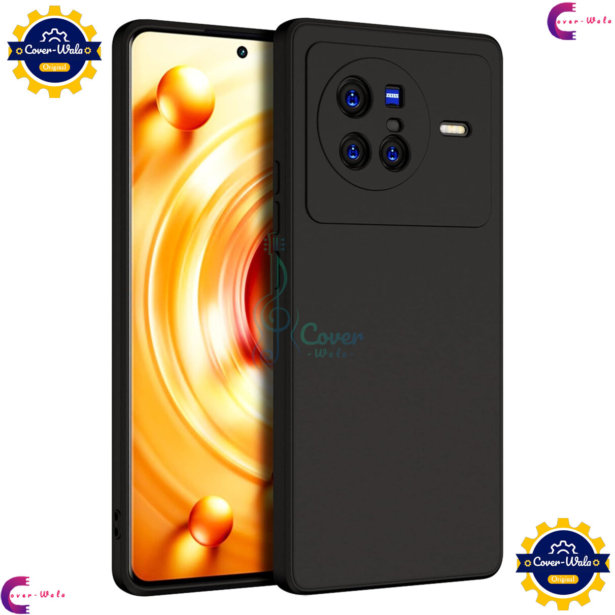 Transparent Back Clear Cover case + Xundd Protective Cover + Silicone Back Cover With Camera Protection Specially Designed For Vivo X80 5G Back Cover.