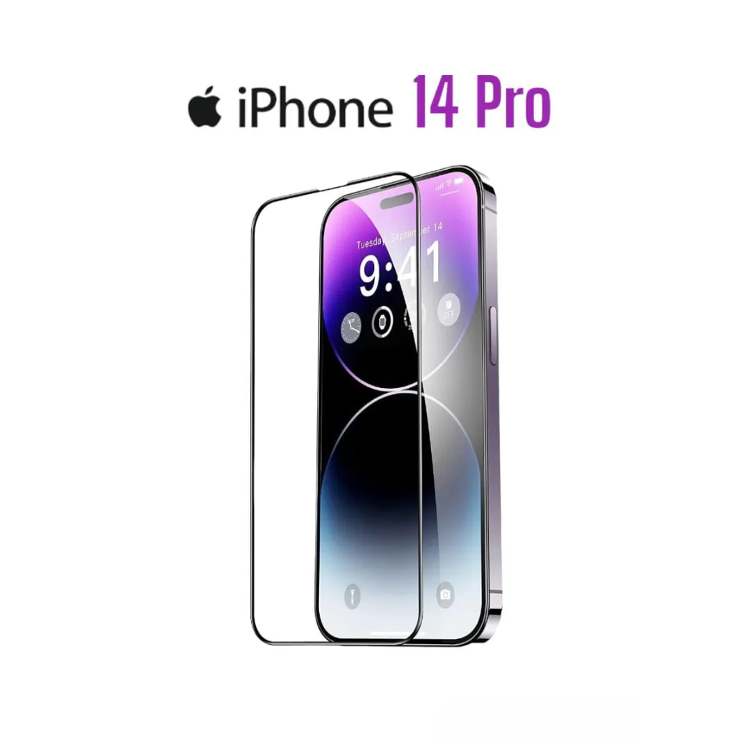For Apple Iphone 14 Pro 6.1 Inches 2022 - Premium Full Cover Og Glass Hd Clear Tempered Gorilla Glass Screen Protector