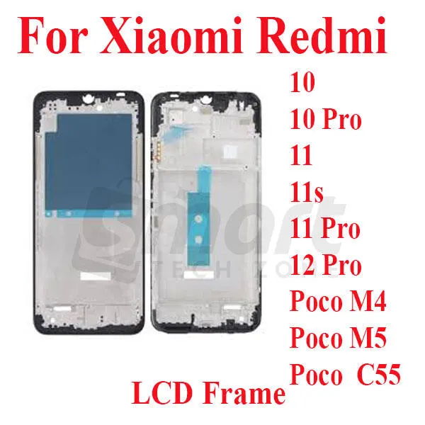 For Xiaomi Redmi Note 10 10 Pro 11 11s 11 Pro 12 Pro Poco M4 M5 C55 Only Front LCD Frame Housing Replacement Parts - Price in Bangladesh