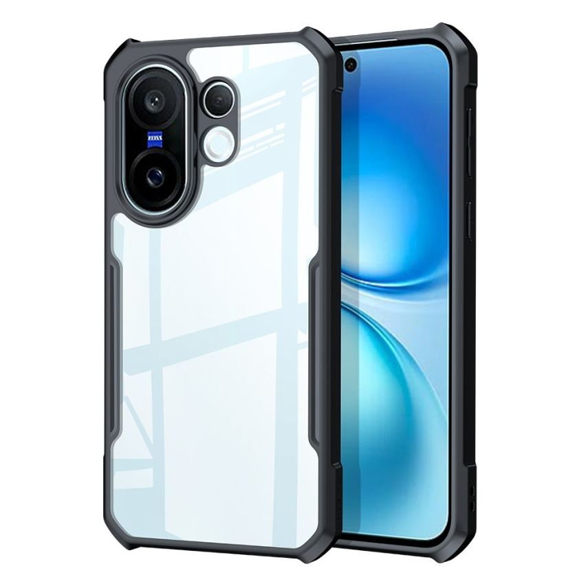 Xundd Back Cover for Vivo X200 FE Transparent Hybrid Hard PC Back Bumper