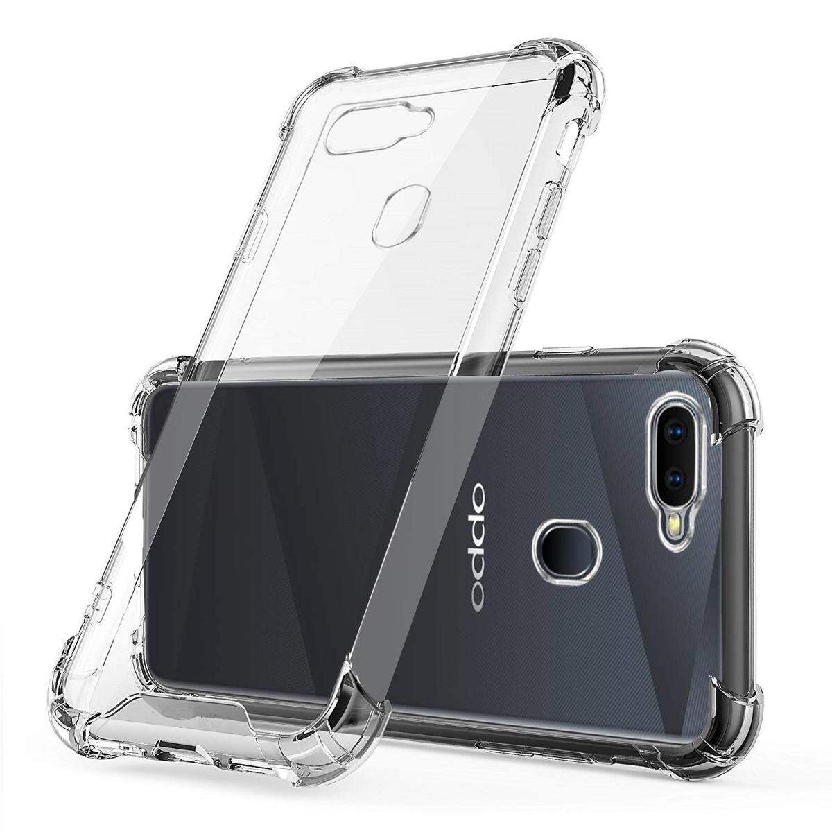 Oppo A3s/ A5 / A12E / Realme C1 Premium Silicone Case Crystal Clear Soft TPU Ultra-Thin Transparent Flexible Protective Mobile Phone Back Cover