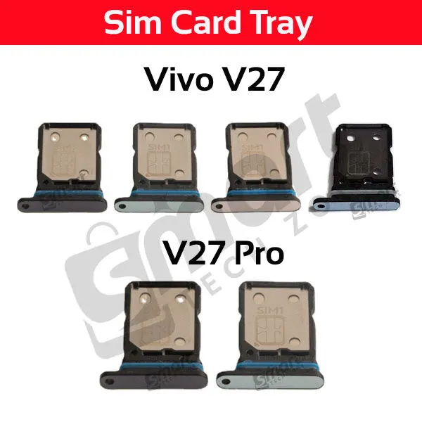 Vivo V27 / V27 Pro Sim Tray Micro SD Card Slot with Sim Ejector Pin Replacement Part - Price in Bangladesh