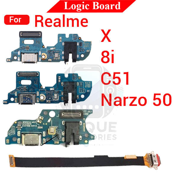 Charging Logic Board For Realme X 8i C51 Narzo 50 Charging Port USB Plug PCB Dock Connector Spare parts - Price in Bangladesh