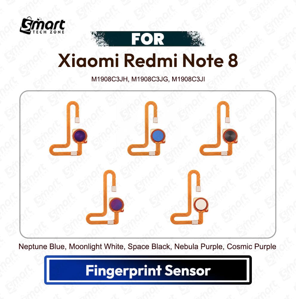 Xiaomi Redmi Note 8 Fingerprint Sensor Flex Cable Home Button Scanner Replacement Repair Spare Part (M1908C3JH, M1908C3JG, M1908C3JI) - Price in Bangladesh
