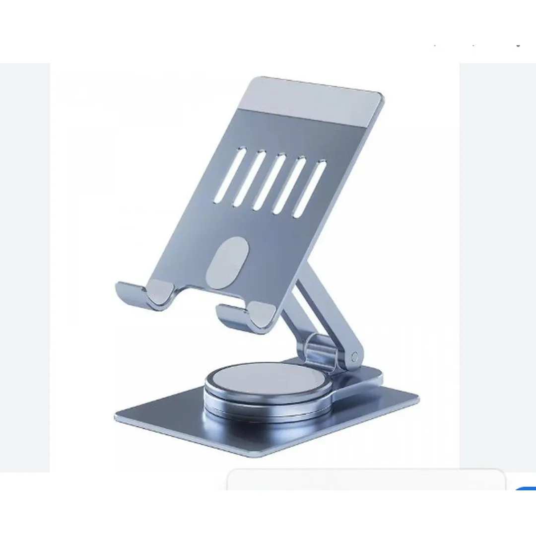 360° Rotating Metal Desktop Tablet and Phone Stand Angled, Foldable Phone and Tablet Holder - Price in Bangladesh