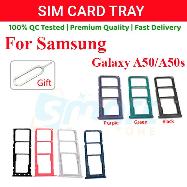 Samsung Galaxy A50/A50s Sim Tray Micro SD Card Slot with Sim Ejector Pin Replacement Part: - Price in Bangladesh