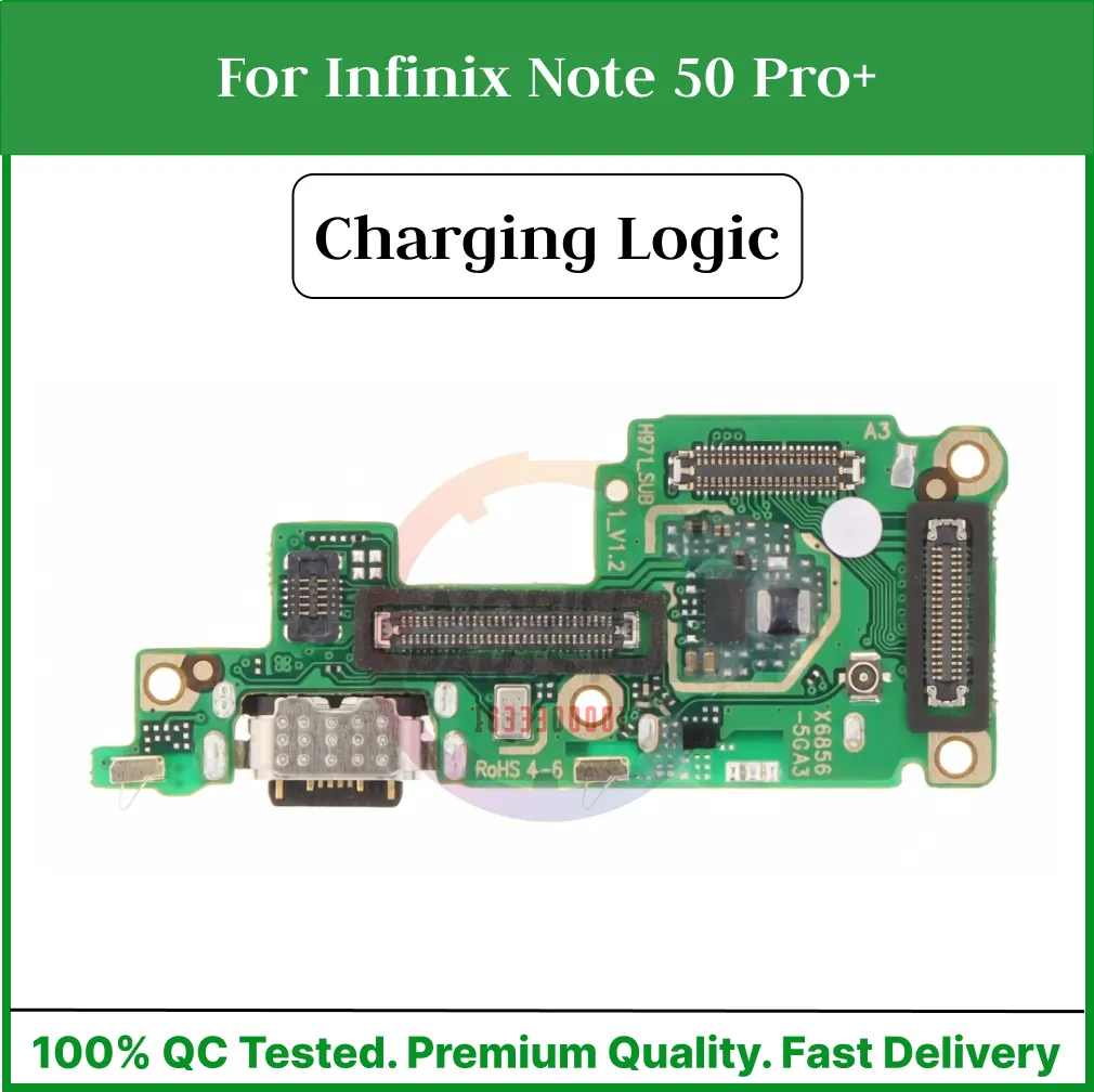 Charging Logic Board For Infinix Note 50 Pro+ Charging Port USB Plug PCB Dock Connector Spare parts - Price in Bangladesh