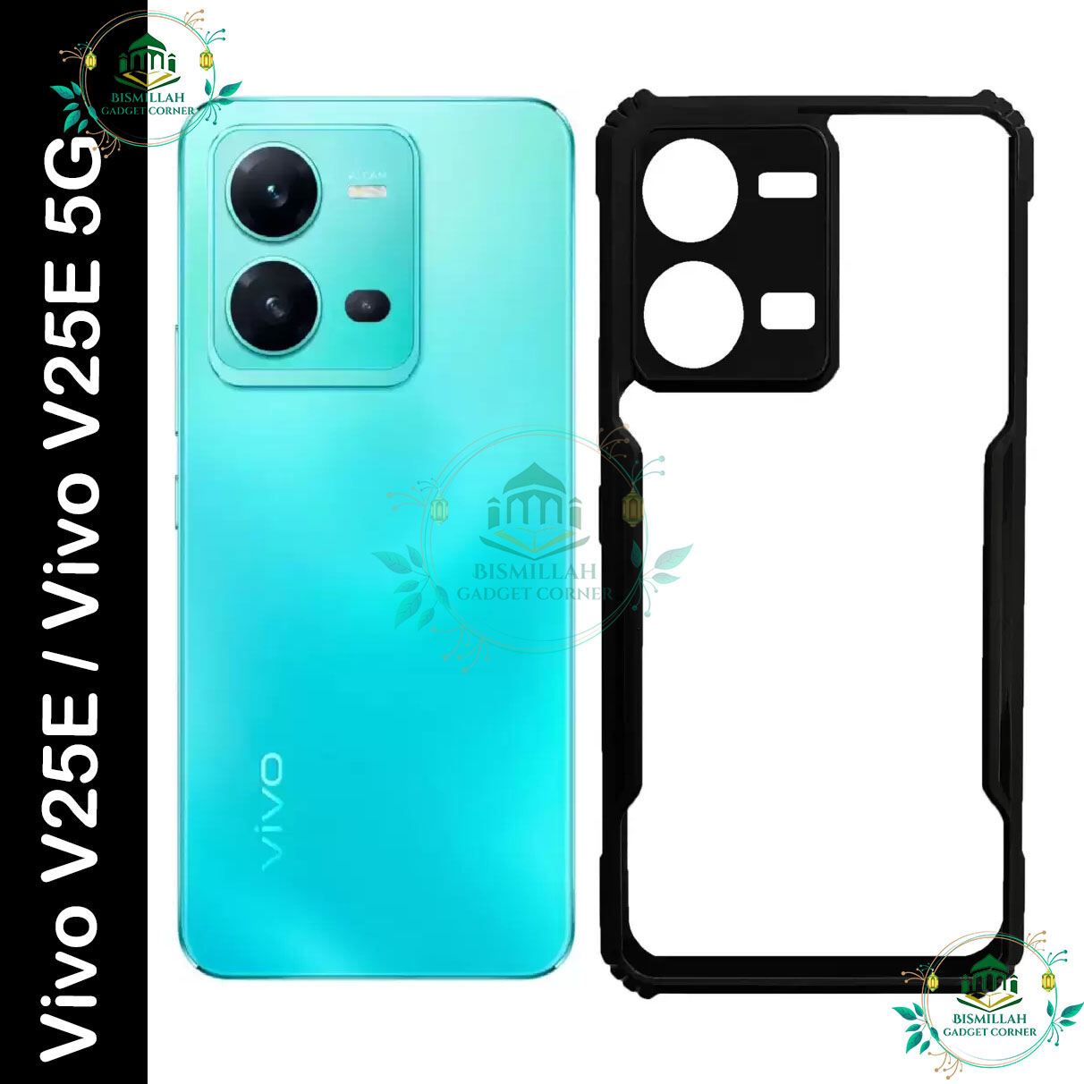 Xundd Back Cover for Vivo V25E / Vivo V25E 5G Transparent Hybrid Hard PC Back Bumper