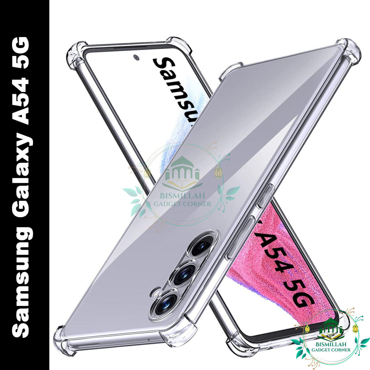 Transparent back cover For Samsung Galaxy A54 5G Luxury transparent Protect Back Cover Soft Case
