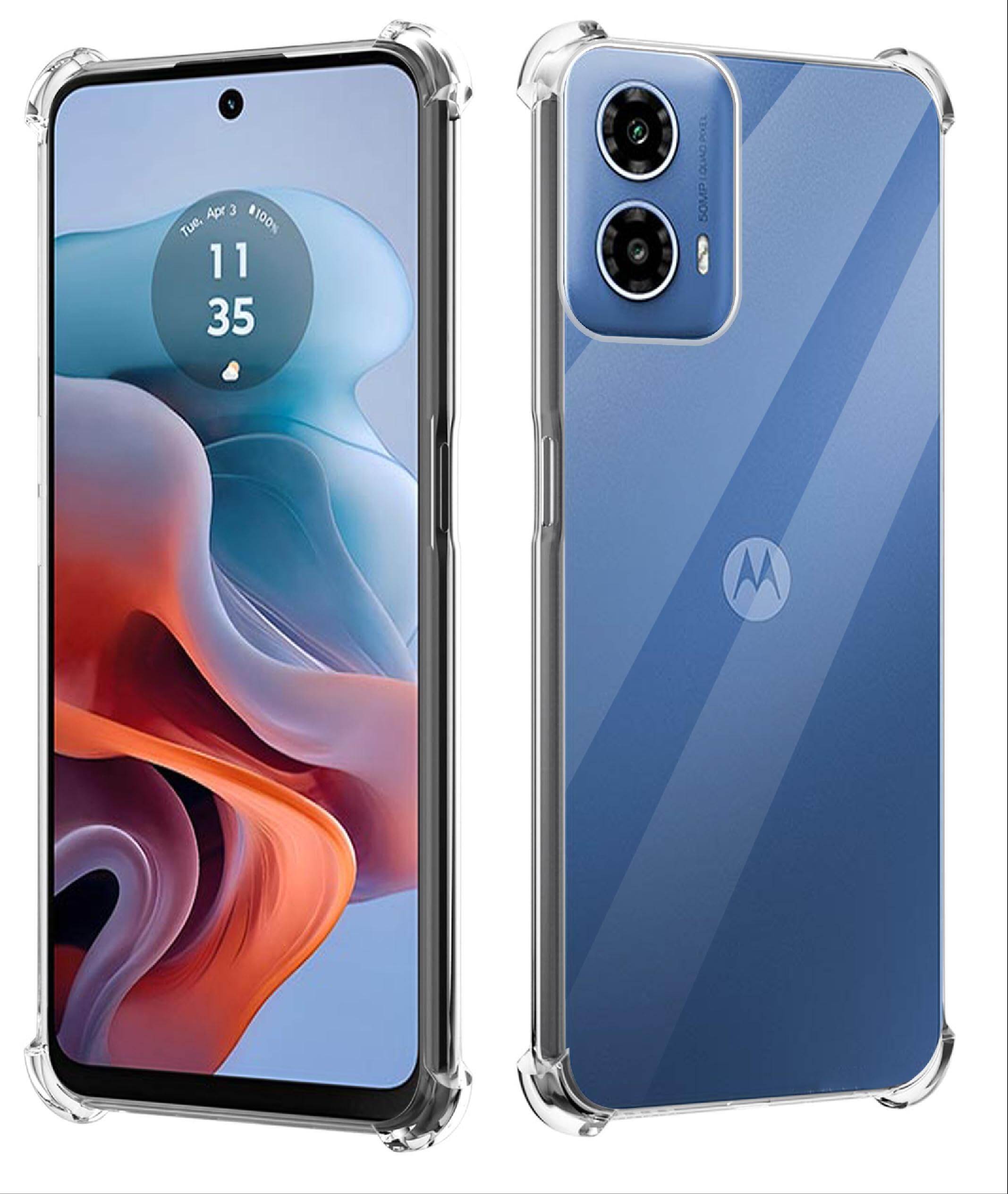 Transparent back cover For Motorola Moto G34 5G Luxury transparent Protect Back Cover Soft Case