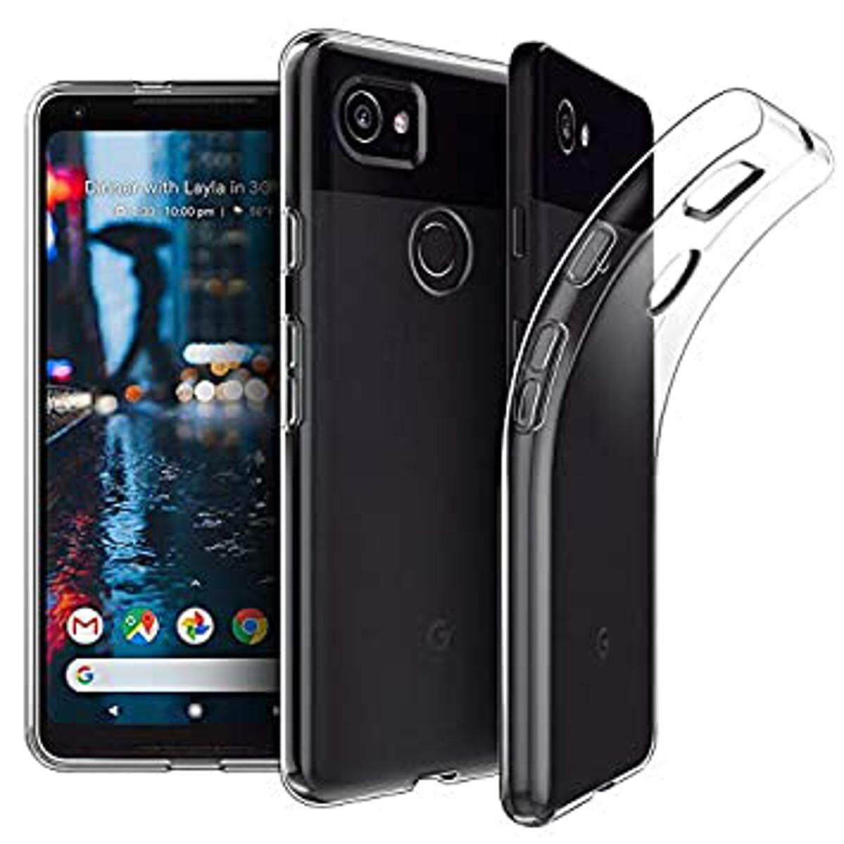 For Pixel 2XL Transparent Cover TPU Back Case