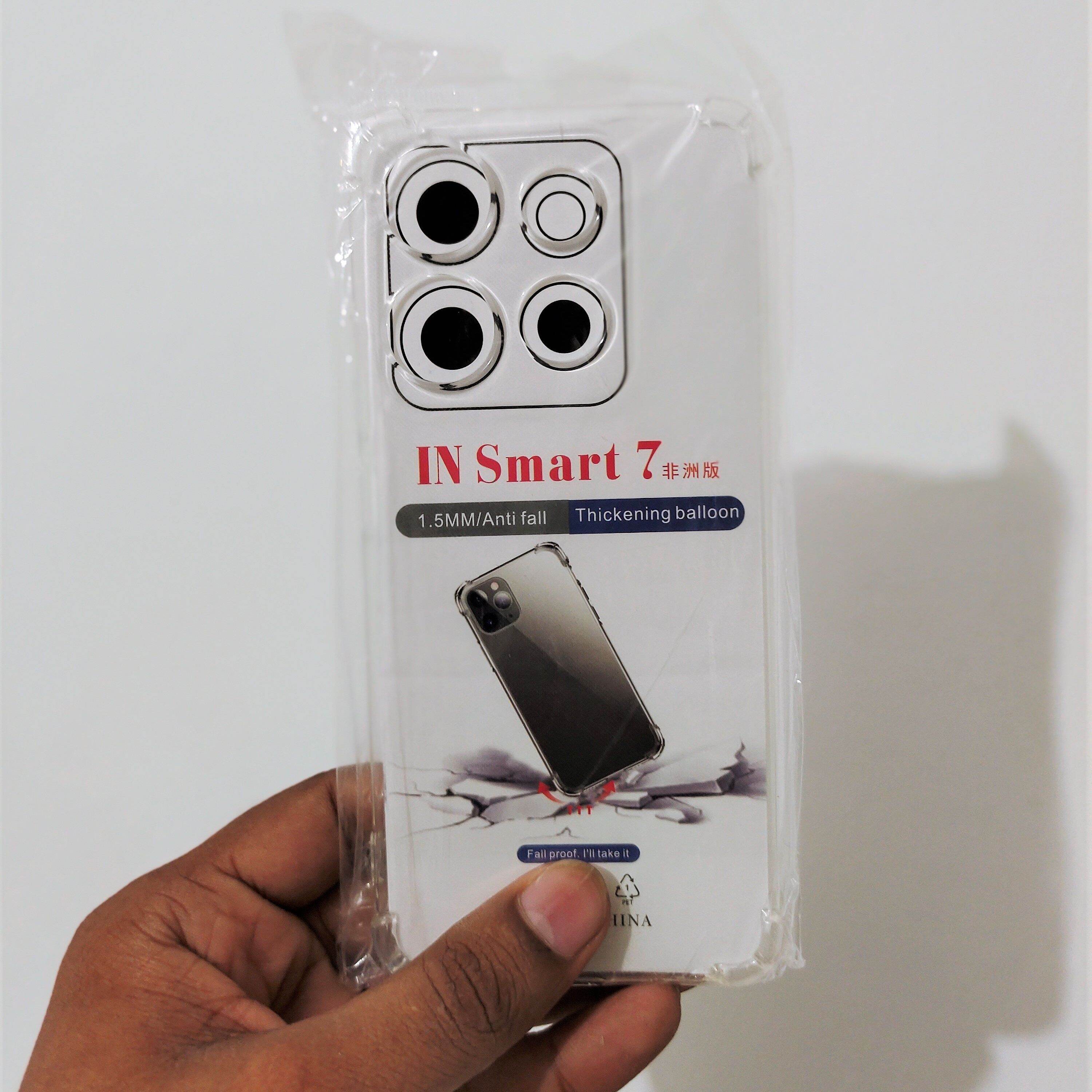 Infinix Smart 7 Back Cover Full Transparent Clear Tpu Case X6515 Infinix Smart 7 Back Cover Tpu White Case