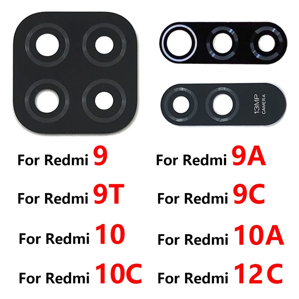 Back Rear Camera Lens Glass Compatible with Xiaomi Redmi 9 9A 9C 10 10A 10C 12C Camera Lens Glass Without Frame - Price in Bangladesh