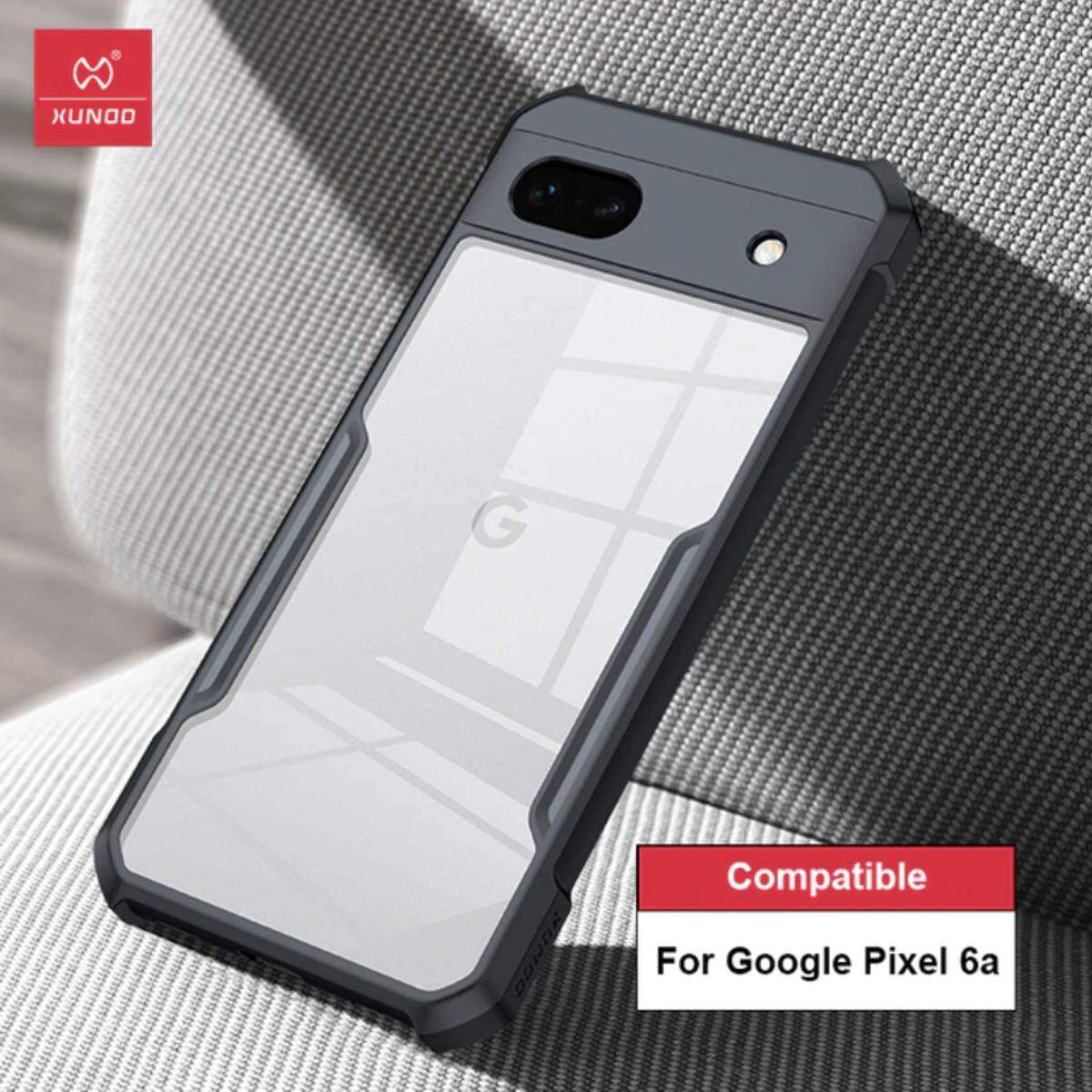 Xundd Case For Google Pixel 6A Case Shockproof Transparent Bumper Back Phone Cover