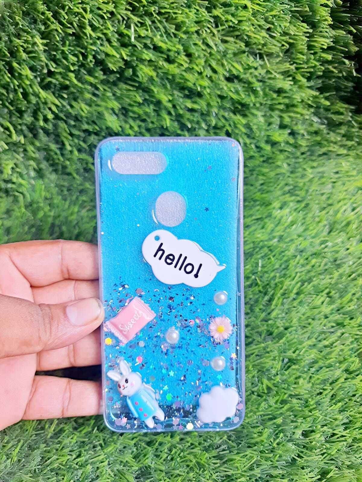 For Oppo A12/A5s/A7/F9/F9 PRO Mirror Card Girls Stylish Soft Bake Cover ,Doll, Hello Kitty Leadis Luxury Silicone Phone Case