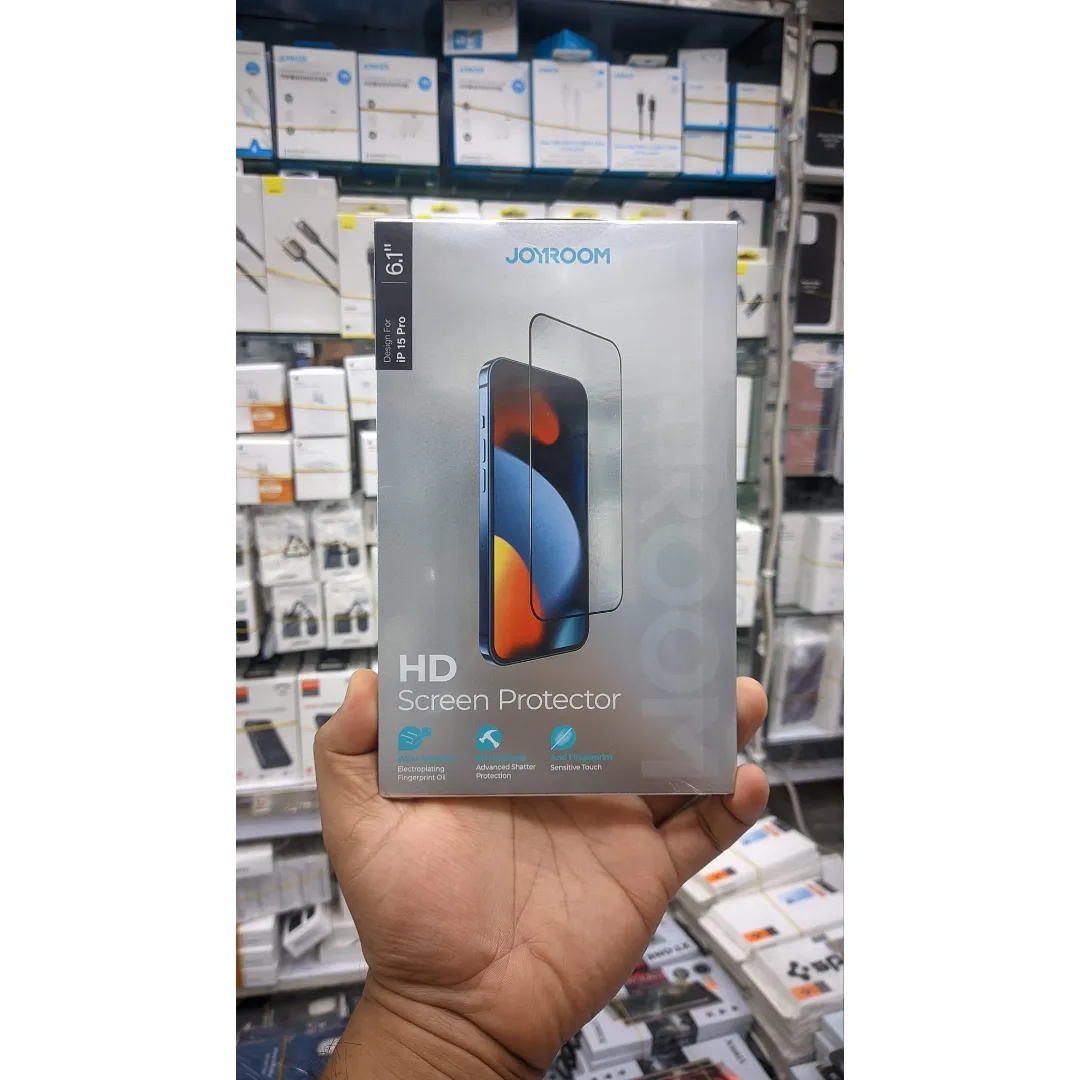 Joyroom Hd Tempered Glass Screen Protector For Apple Iphone 15 / 15 Pro / 15 Pro Max / 14 Pro Max/14 Pro/14 Plus /14 /13 Pro Max/13 Pro /13