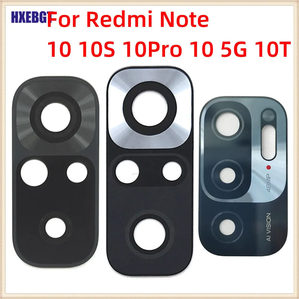 Back Rear Camera Lens Glass Compatible with Xiaomi Redmi Note 10 10S 10 Pro 10 Pro Max 10T 10 5G Camera Lens Glass Without Frame - Price in Bangladesh