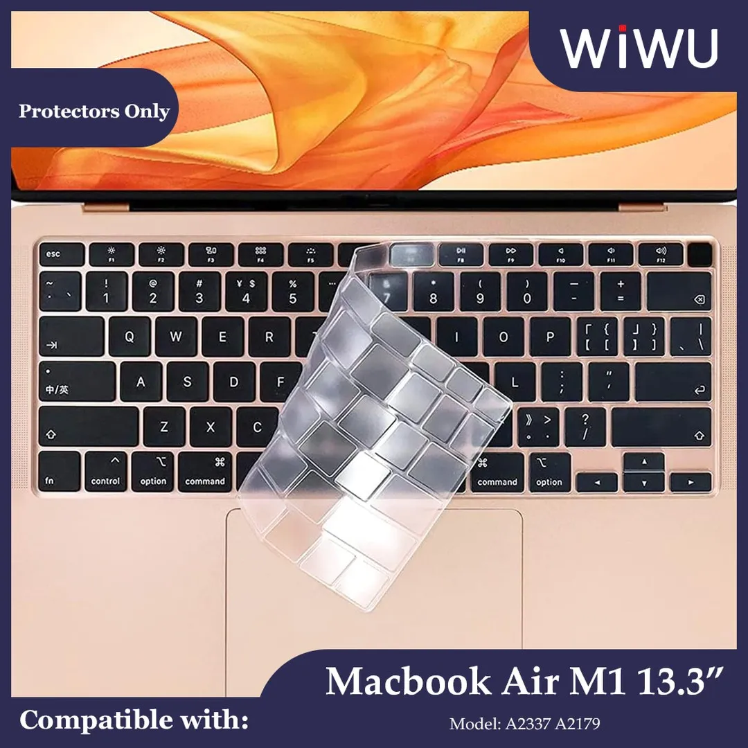 Wiwu Laptop Screen Protector for Macbook Air & Pro 13.3 inch M1 & M2 2020 to 2023. (13.6", 15.3", 14", 16", 13") – Clear