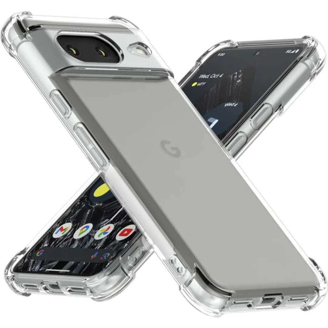 For Google Pixel 6, Pixel 6A , Pixel 6 Pro, 7, Pixel 7A , Pixel 7 Pro, Pixel 8, Pixel 8A, Pixel 8 Pro, Pixel 9, Pixel 9 Pro, Pixel 9 Pro Xl Liquid Silicone Soft Tpu Ultra-Thin Airbag Transparent Back Covers Camera Protective Flexible Mobile Phone Case