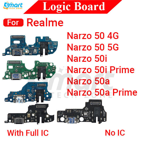 Charging Logic Board For Realme Narzo 50 50a 50a Prime 50i 50i Prime 4G 5G Charging Port USB Plug PCB Dock Connector Spare parts - Price in Bangladesh