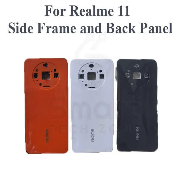 Compatible with Realme 11 Side Frame and Back Panel + Camera Glass Lens + Outside Key Replacement Part - Price in Bangladesh