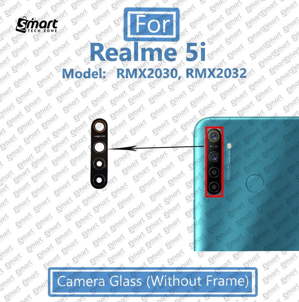 For Realme 5i Back Camera Glass Lens With Frame Replacement Parts - Price in Bangladesh