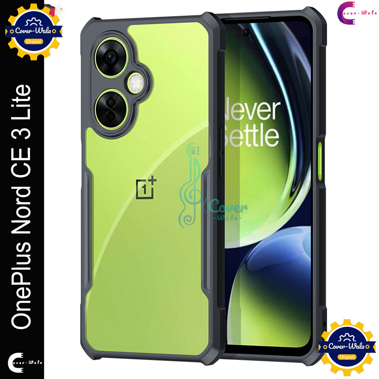 Xundd Back Cover for OnePlus Nord CE 3 Lite 5G / 1+ Nord CE 3 Lite 5G Transparent Hybrid Hard PC Back Bumper