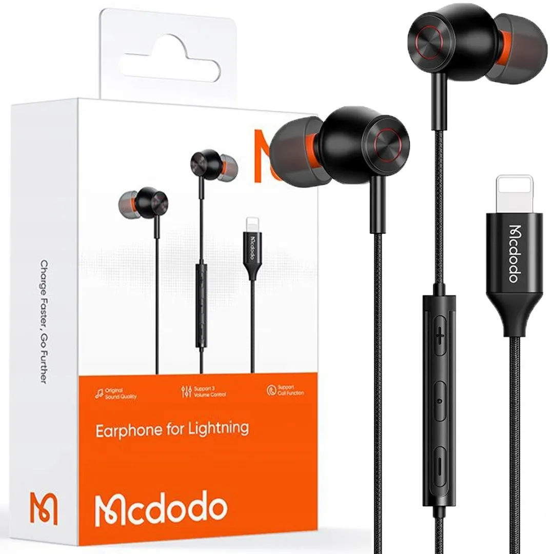 Mcdodo Earphone for Lightning HP-3480 (Calling and Music) iPhone - Price in Bangladesh