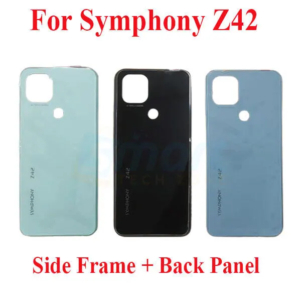 Compatible with Symphony Z42 Side Frame and Back Panel + Without Camera Glass Lens + Outside Key Replacement Part - Price in Bangladesh