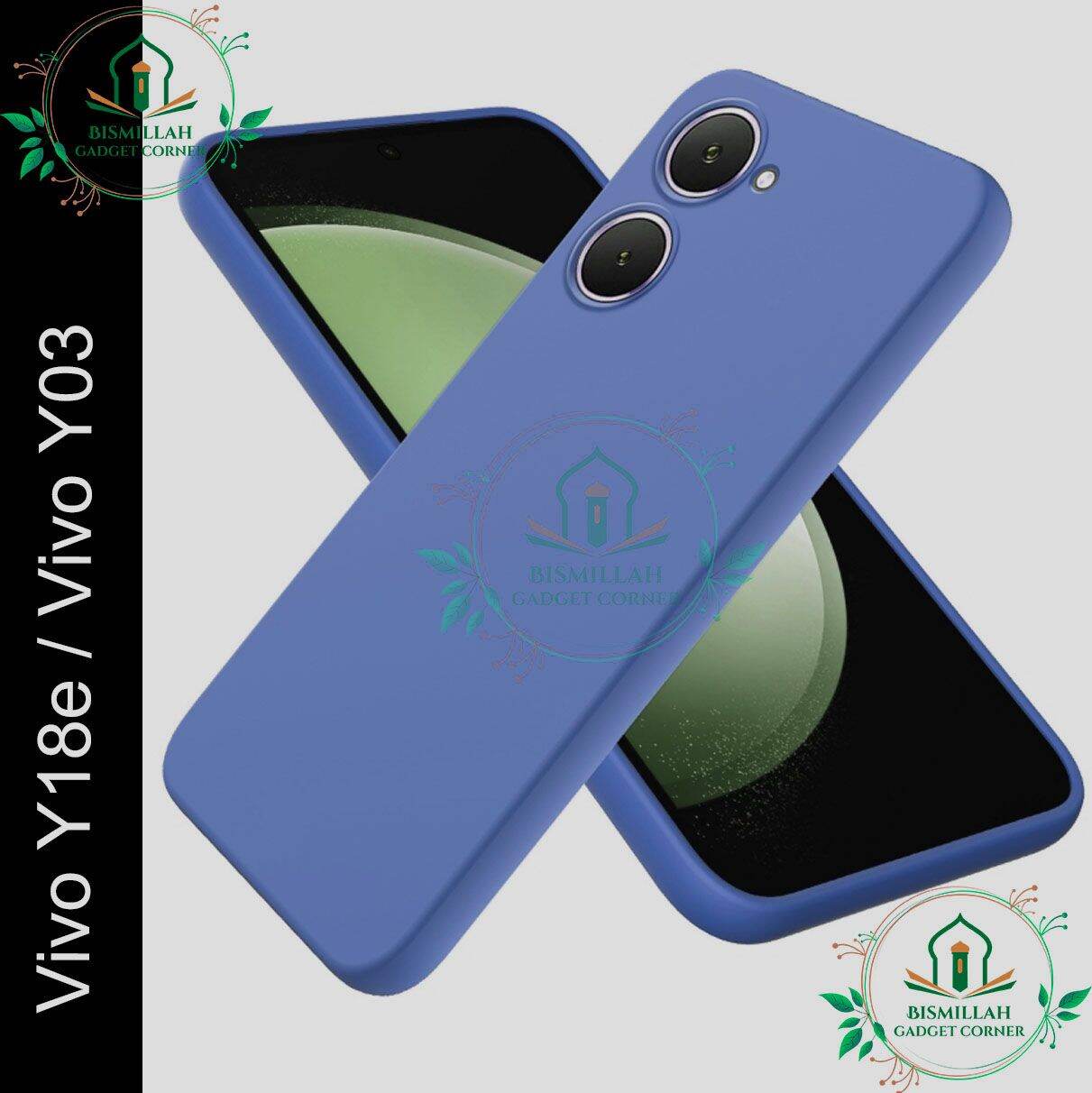Premium Liquid Silicone Phone case for Vivo Y18E / vivo Y03 Liquid Silicon Mobile Back Case Soft Silicone Phone Cover