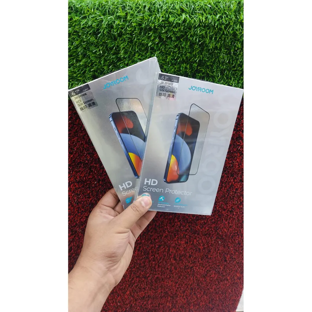 Official Joyroom Hd Clear Tempered Glass Full Screen Protector For All New 2022 Apple Iphone 14 6.1 & 14 Plus 6.7 (1Pieces)