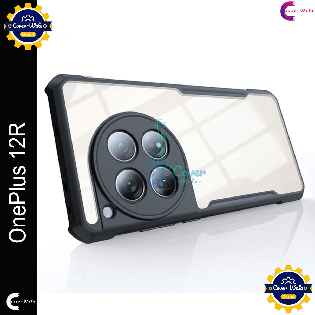 Xundd Back Cover for OnePlus 12R 5G / 1+ 12R 5G / OnePlus Ace 3 5G / 1+ Ace 3 5G Transparent Hybrid Hard PC Back Bumper