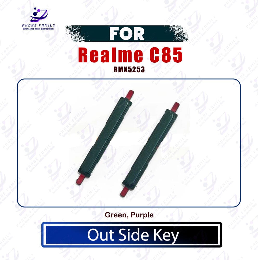Realme C85 Power Volume Button Out Side Key Replacement Part (RMX5253) - Price in Bangladesh