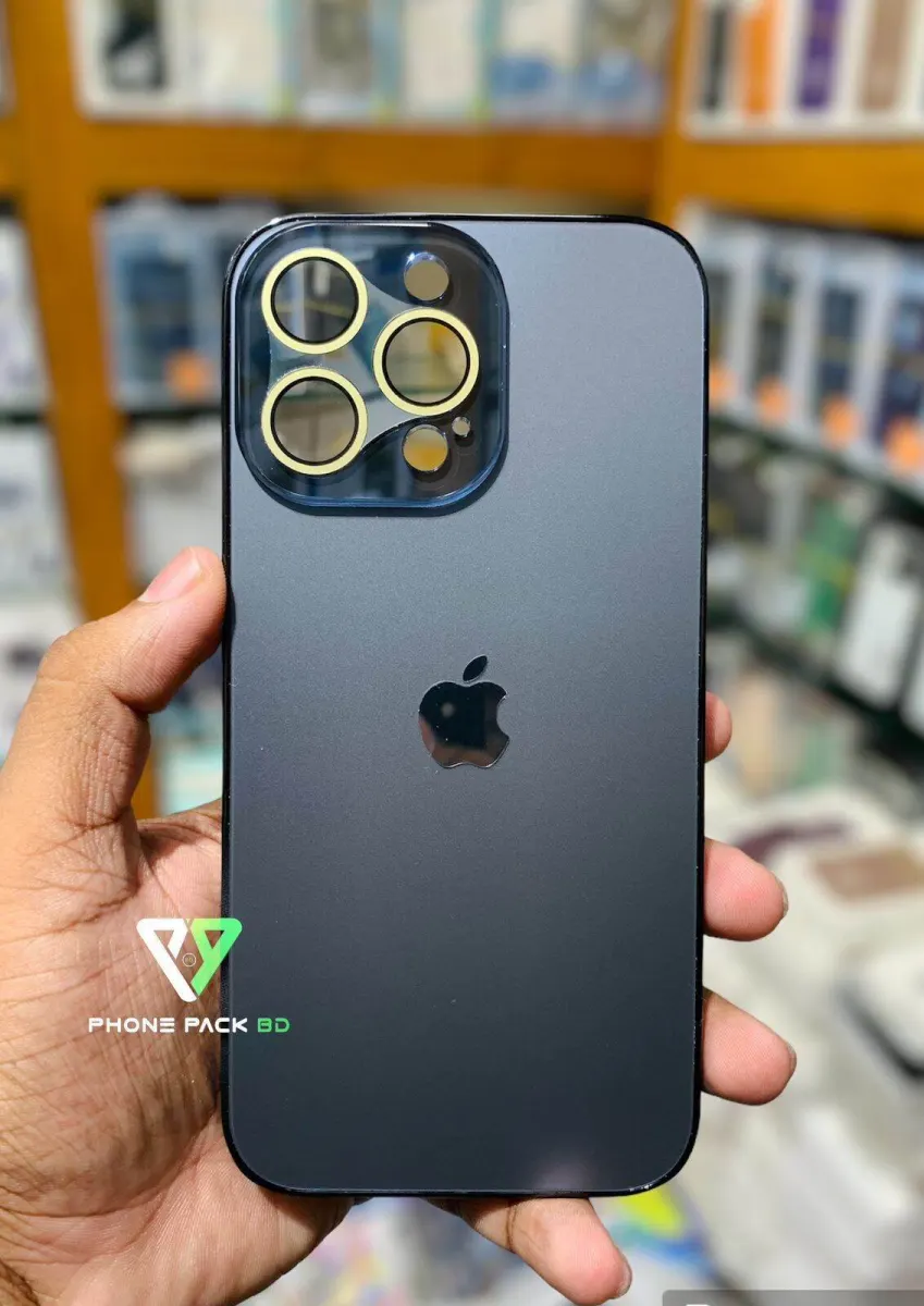 Premium AG Glass Case With Apple Logo Case for Iphone 15 pro | Iphone 15 pro