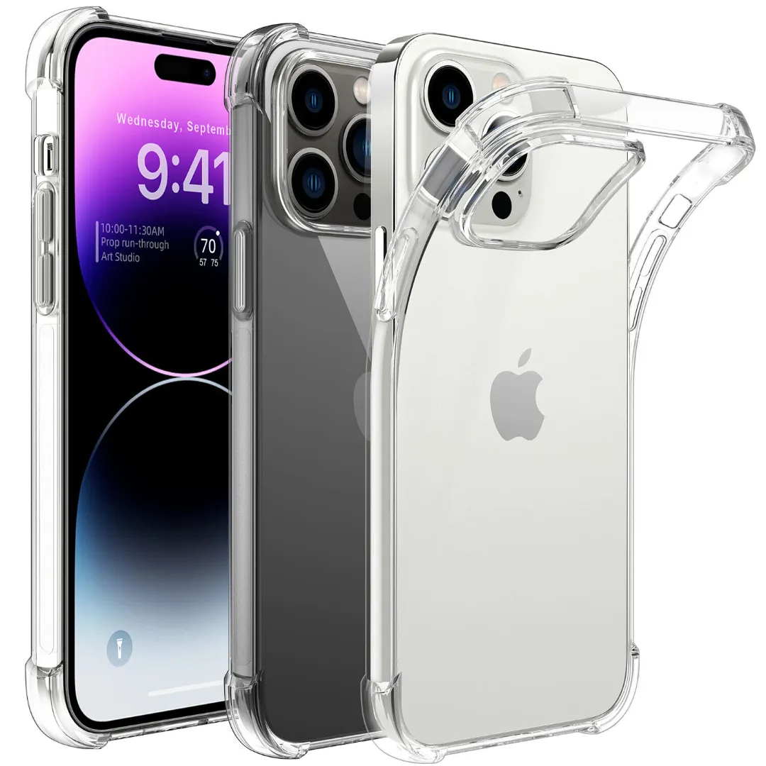 For Apple Iphone 15 / 15 Plus / 15 Pro / 15 Pro Max Case Slim Fit Soft Clear Tpu Shockproof Shell Protective Cover For Apple Iphone