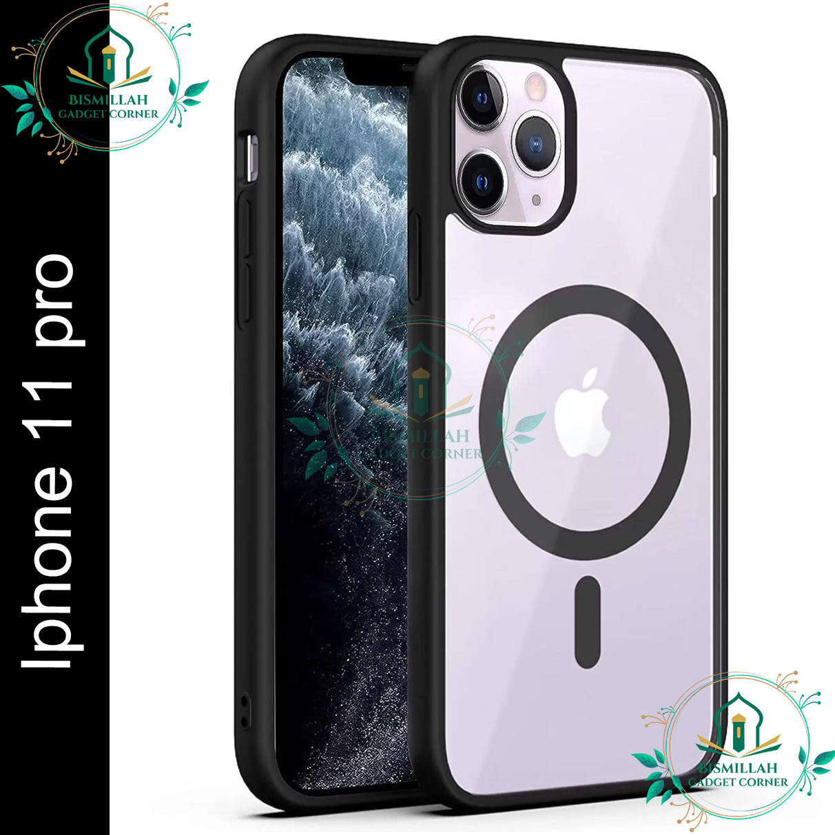 Acrylic Crystal Clear MagSafe Case for Apple IPhone 11 pro Clear