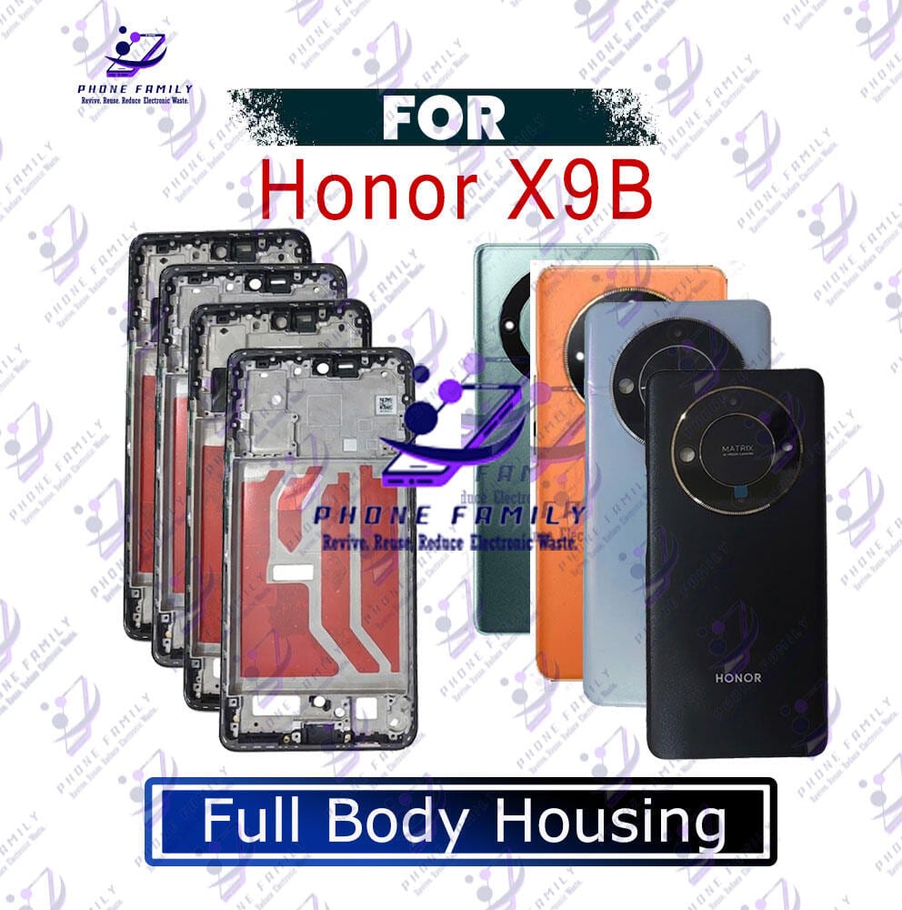 Honor X9B Full Body Housing | LCD Frame + Back Panel + Camera Glass Replacement | ALI-NX1 | Exact Fit - Price in Bangladesh