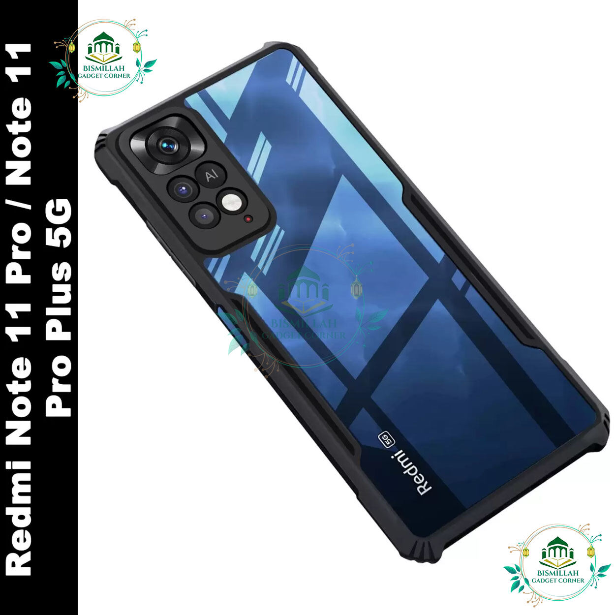 Xundd Back Cover for Xiaomi Redmi Note 11 pro / Xiaomi Redmi Note 11 pro plus 5G Transparent Hybrid Hard PC Back Bumper