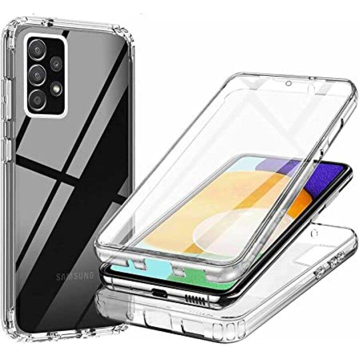 Samsung Galaxy A52 Case Crystal Clear Shockproof Bumper Protective Phone Back Cover Transparent Pure Rubber Silicone Case